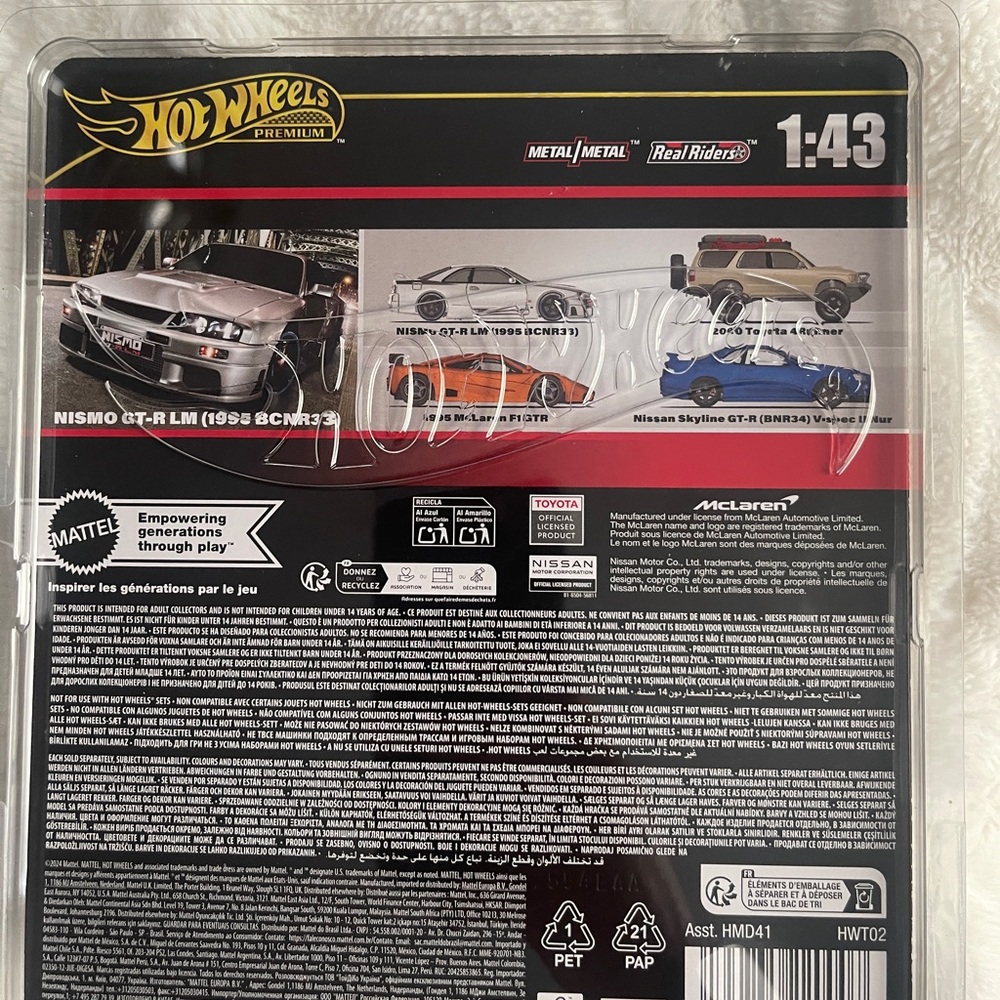 Hot Wheels NISMO GT-R LM (1995 BCNR33) Silver Toy Car - Picture 2 of 2